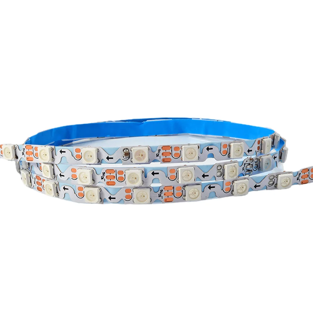 

5m 5V 12V S shaped LED Lights SMD5050 Addressable Full Color RGB LED Pixel WS2812B/WS2815 Character LED Strip Light for Light