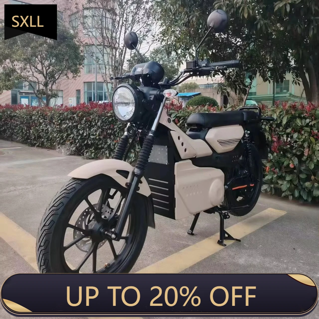 SXLL  Adult electric two-wheeled motorcycle, brushless motor, 72V80A lithium battery, 70 km/h