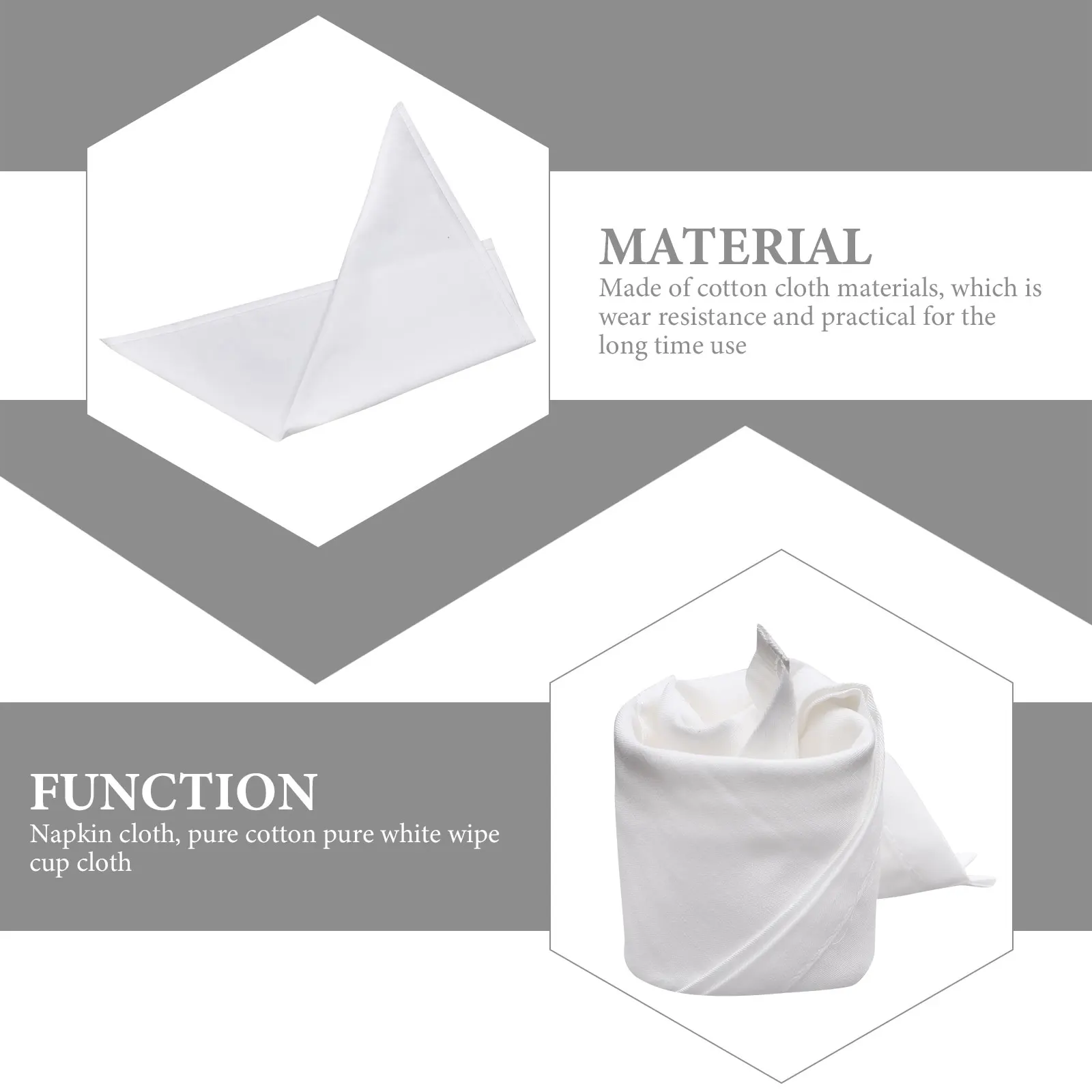 

6pcs Pure Cotton Napkins Washable Cloth Servilletas Durable For Dining Table Restaurant Hotel Party Glass Wine Cleaning