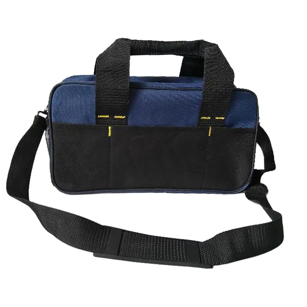 14 Inch Tool Bag Heavy Duty Tool Storage Bag with 600, Open Mouth, Zipper And Rubber Base
