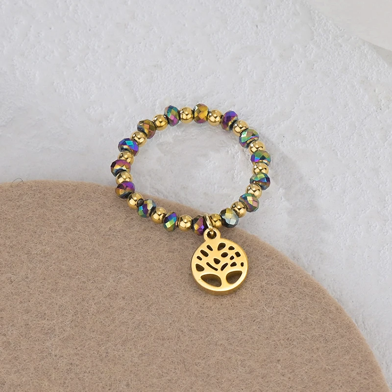 Fashion Stainless Steel Gold Color Rings for Women Elastic Adjustable Ring Girl Wedding Jewelry Anniversary Gifts
