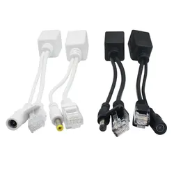 POE Adapter cable RJ45 Injector Splitter Kit Tape Screened Passive Power Over Ethernet12-48v Synthesizer Separator Combiner