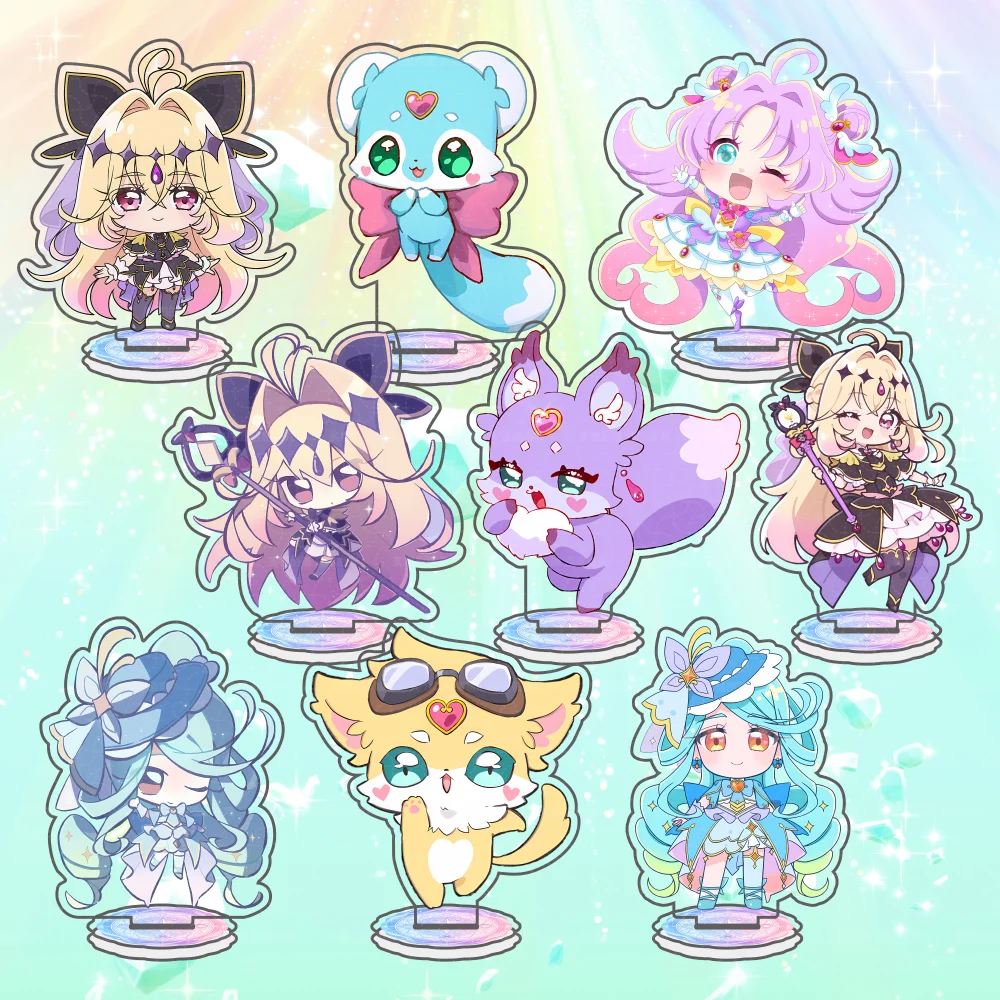 Star Detective Precure Stand Up Sign Kawaii Cure Answer Mystique Arcana Shadow Idol Desktop Figure Toys Decor Model keychain