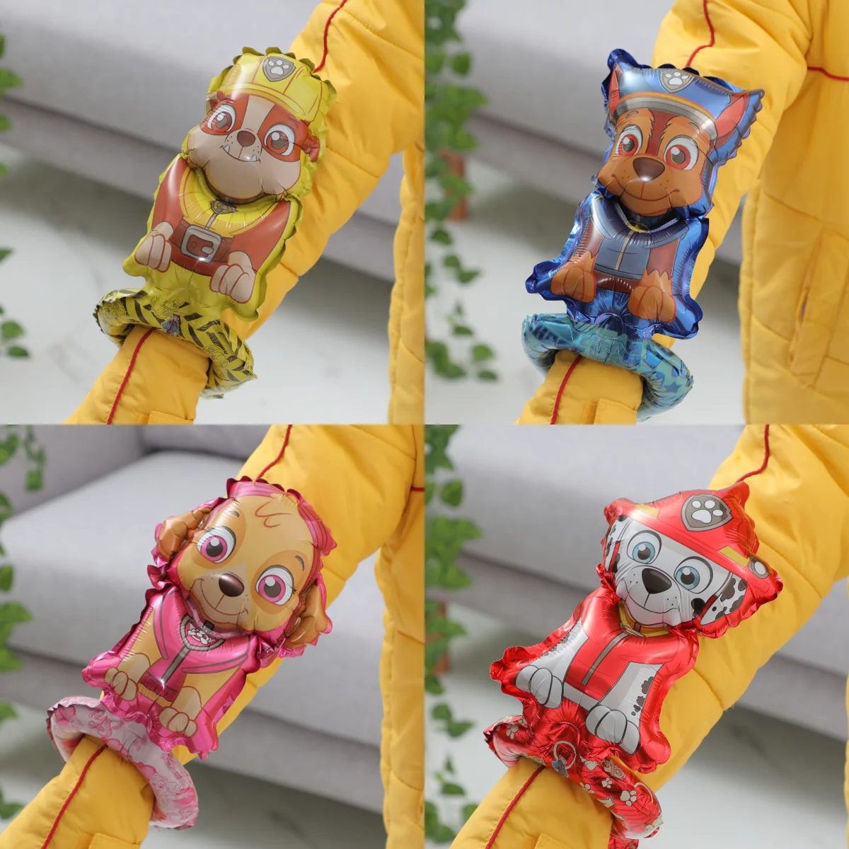 20/10pcs Creative Wrist Wearing Balloons - Doggy Themed Birthday Wrist Wearing Balloons for Boys and Girls PAW Patrol themed bal