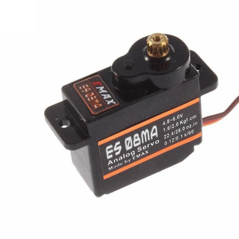 EMAX ES08MA ES08MAII 12g Mini Metal Gear Analog Servo for Rc Hobbies Car Boat Helicopter Airplane Rc Robot