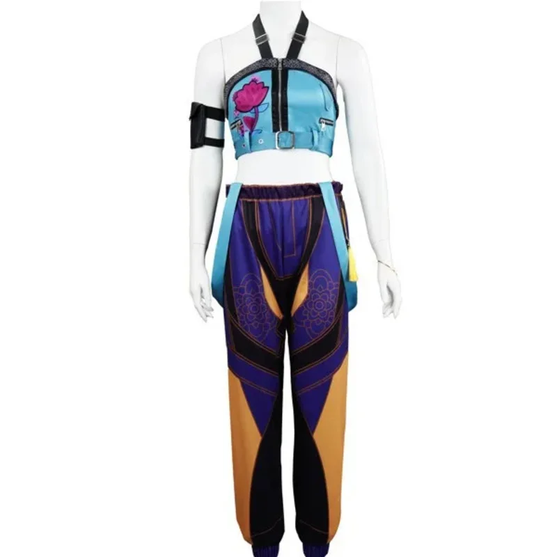 CyK-Pop Mira Rumi Zoey 악마 사냥꾼 코스프레 의상 가발 여성용 의류 소녀 그룹 아이돌 롤 플레잉 복장 할로윈 카니발 Su