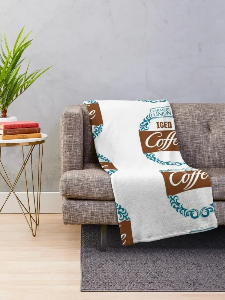 Farmers Union Iced Coffee Support Throw Blanket Sofa Throw christmas decoration Blankets