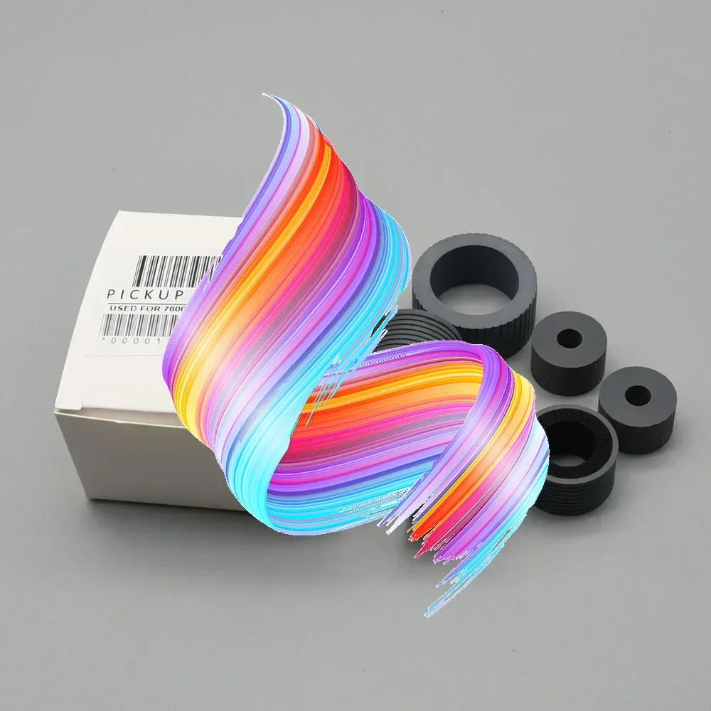 1SETS Brake Pick Roller Tire for Fujitsu fi-7600 fi-7700 fi-7700S / fi7600 fi7700 fi7700S PA03740-K010 PA03740-K011