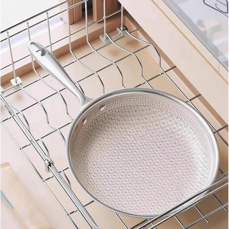 

Stainless Steel Pan With Lid Non Stick Stainless Steel Pans With Lid Kitchen Accessories For Fish Searing Saute Baking Cooking
