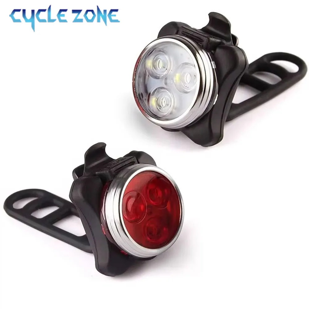 3 LED Bike Taillight With USB Rechargeable Cycling Bicycle Tail Clip Light Lamp Bike Light Luz Bicicleta Bicycle Accessories