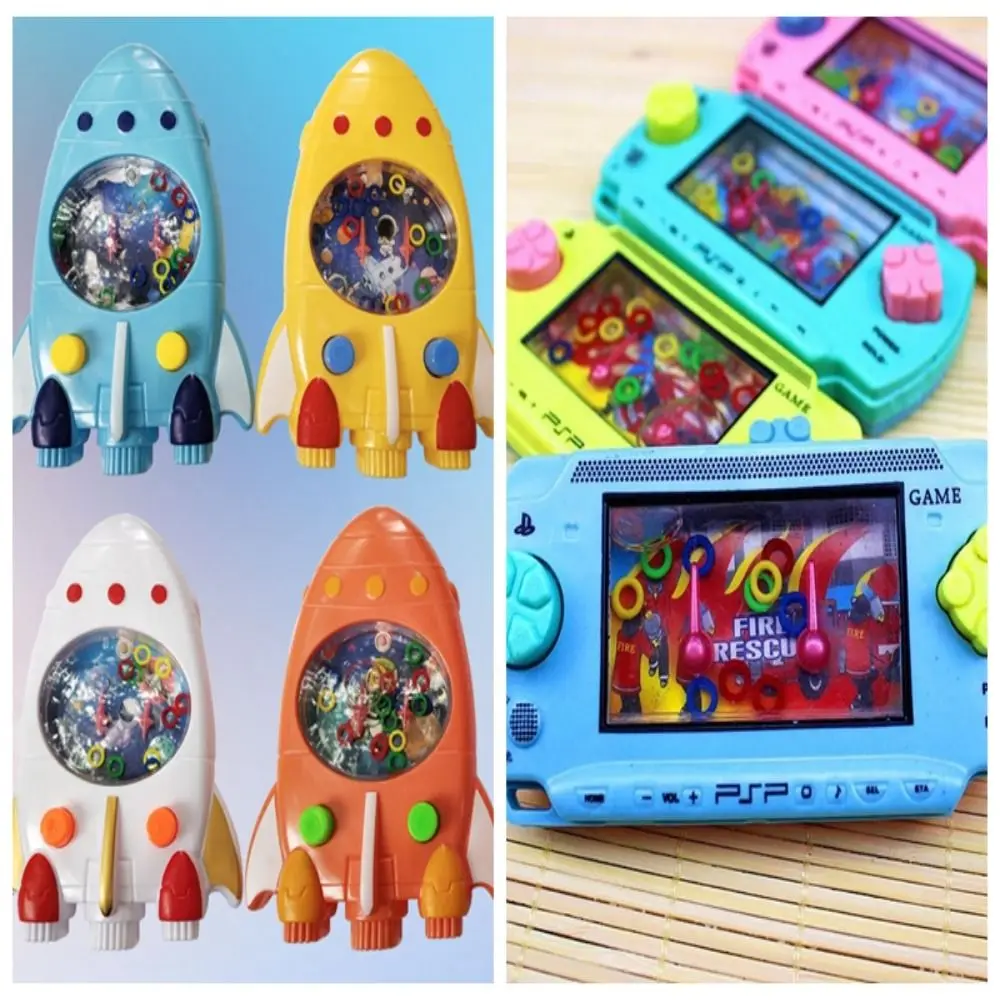 Macchina da gioco interattiva genitore-figlio con anello d'acqua, capacità di pensiero, regalo, gioco d'acqua portatile per bambini, gioco circolare classico retrò