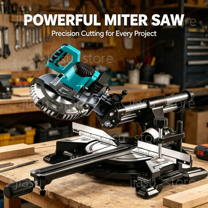 Multifunctional Cordless 8 Inch Miter Saw High Precision Sliding for Wood Aluminium Cutting