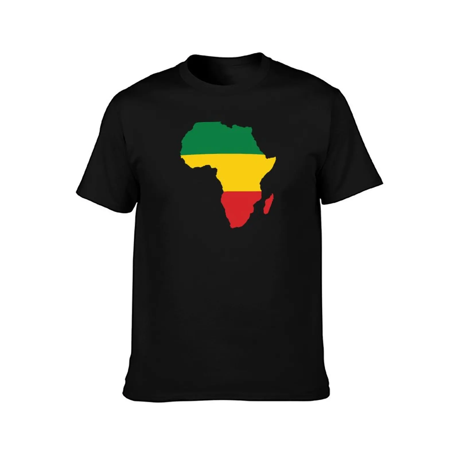 Africa Map Rasta Flag Reggae Rastafarian T-Shirt anime clothes plus sizes mens plain t shirts