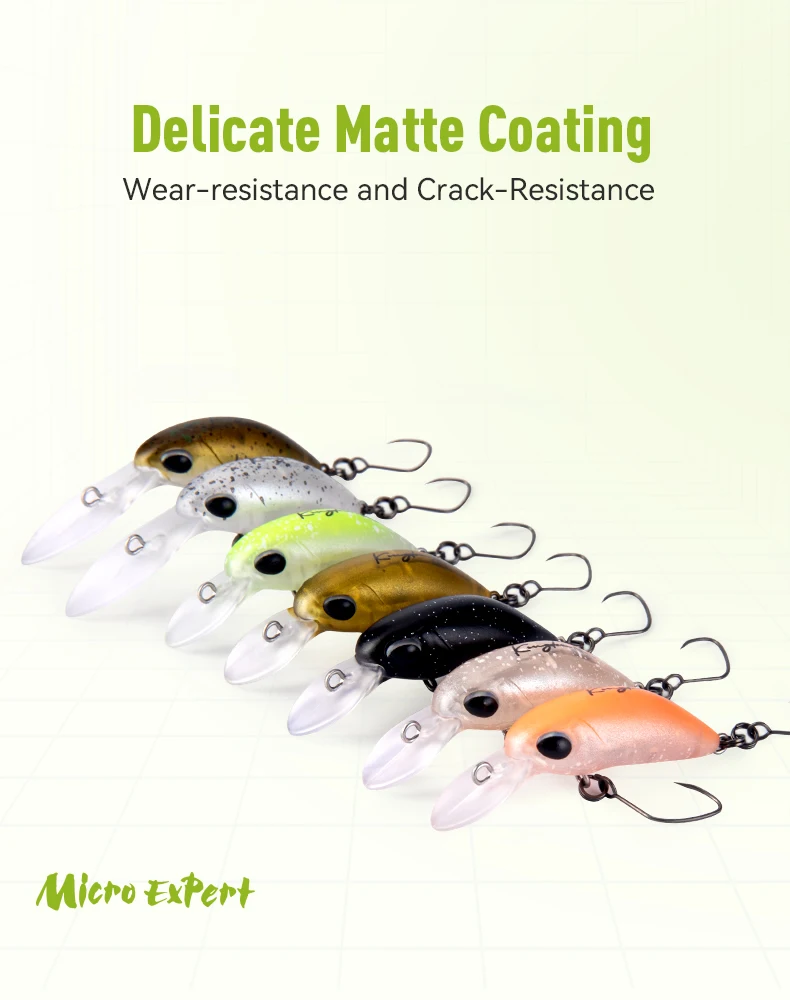 Kingdom Micro Minnow Angelköder, einzigartiges Lippen-Design, Einzelhaken, schwimmende harte Wobbler, 1,7 g/1,85 g, künstlicher Köder für Forellen – Detail 14