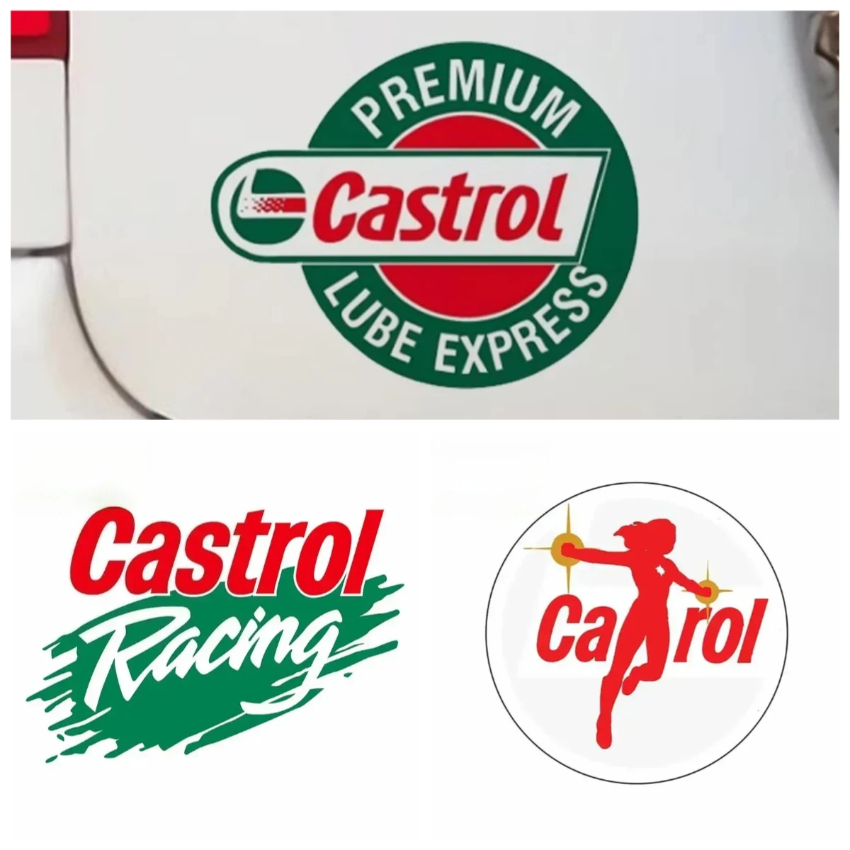 

13cm Car Styling Creative Car Sticker Waterproof Castrol Huile Racing Autocollants Auto Moto JDM ATV Decal
