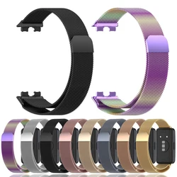 Correa de Metal para Huawei Band 8, pulsera magnética de repuesto de acero inoxidable, compatible con NFC, Milán