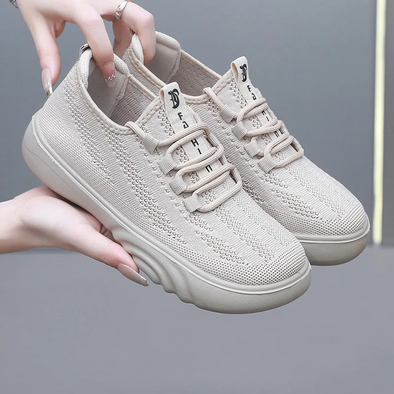 

The New Summer Mesh Surface Comfortable Women's Shoes Wide HeadSoft Sole Breathable Casual Shoes Anti Odor Sneakers tenis mujer