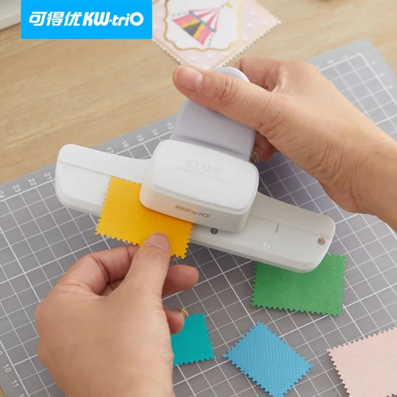 KW-trio ثقب كبير لكمة القاطع DIY ختم ورقة كرافت ديكور المدرسة للأطفال سكرابوكينغ اليدوية الصحافة زهرة أداة القرطاسية