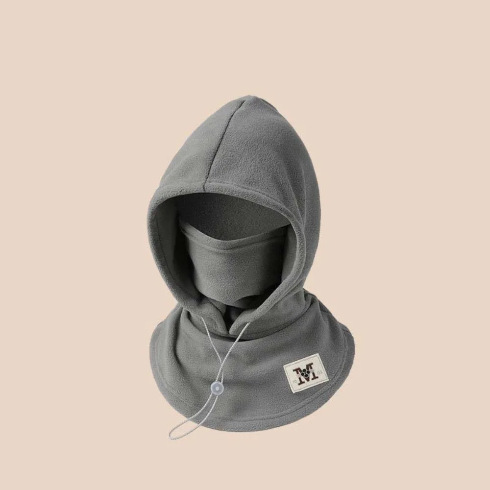 Ciepła czapka z kapturem, wiatroodporna, chroniąca przed zimnem, zimowa czapka typu pulower, jednolita, z ochroną uszu, polarowa kominiarka, czapka rowerowa.