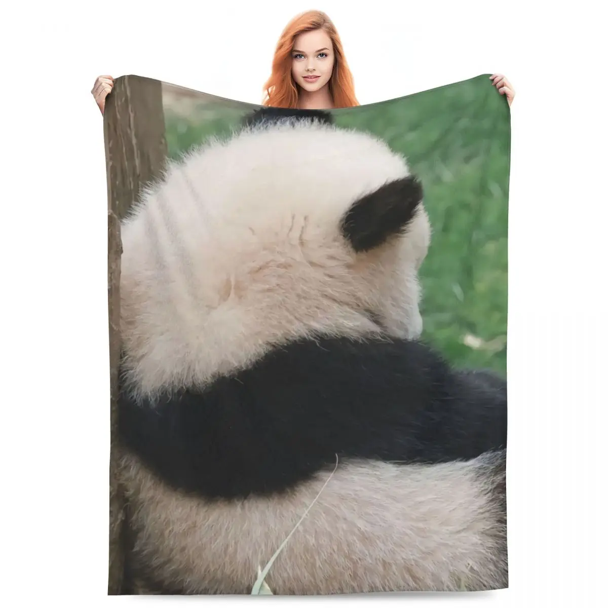 Одеяло Ruibao Huibao с пандой Fubao Sisters, всесезонное одеяло с животными, которое можно стирать в машине, для комнаты гостя для домашних животных, кемпинга