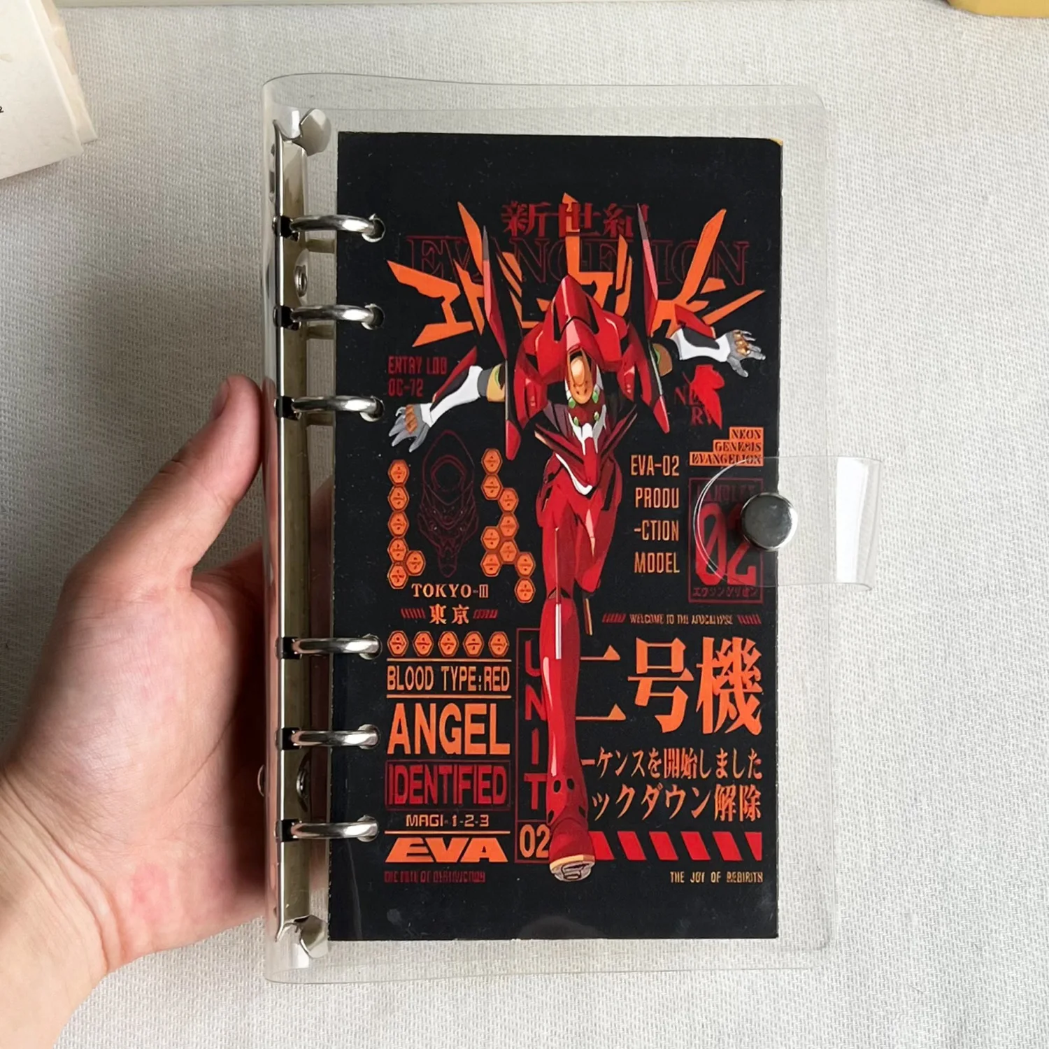 EVA Notebook New Century Evangelion Warrior Initial Machine Peripheral Student Removable Loose leaf Notebook Male Diary