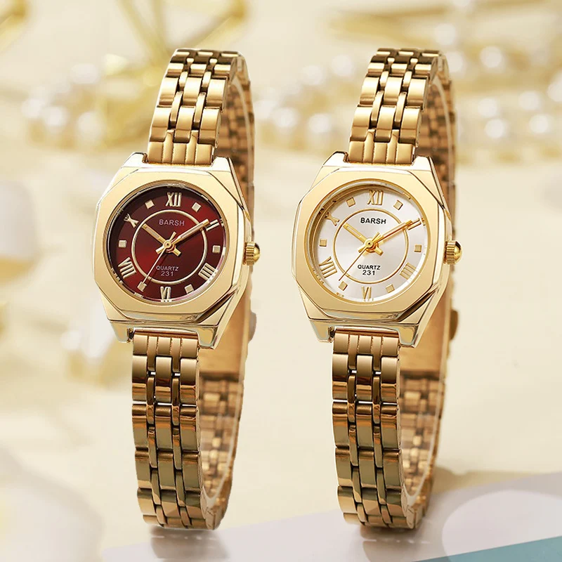 Luxury Women Watches Fashion Steel Strip Women's Quartz Watch Versatile Student Gift Gold Watch Wholesale Wristwatches