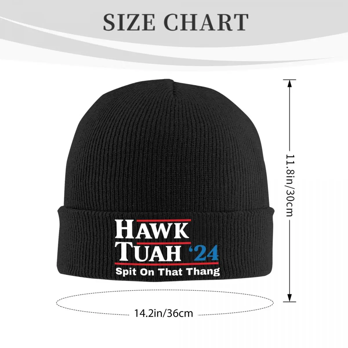 Hawk Tuah Spit On That Thing Presidential Candidate Parody Knitted Caps for Women Men Beanie Winter Hat Acrylic Warm Melon Cap