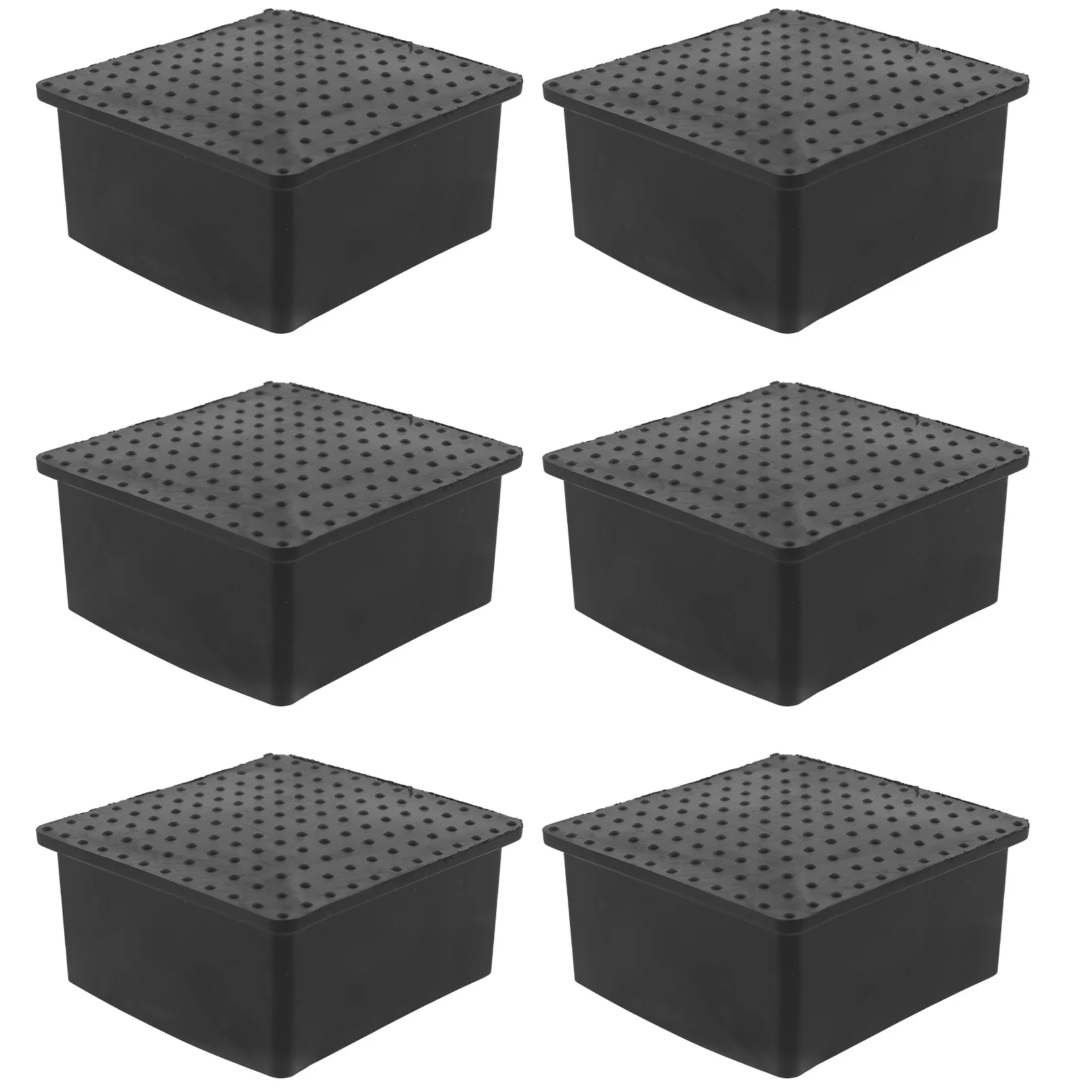 

6Pcs Chair Leg Floor Caps PVC Protective Covers Furniture Feet Protectors for Hardwood Floors and Tiles Deck Post Base