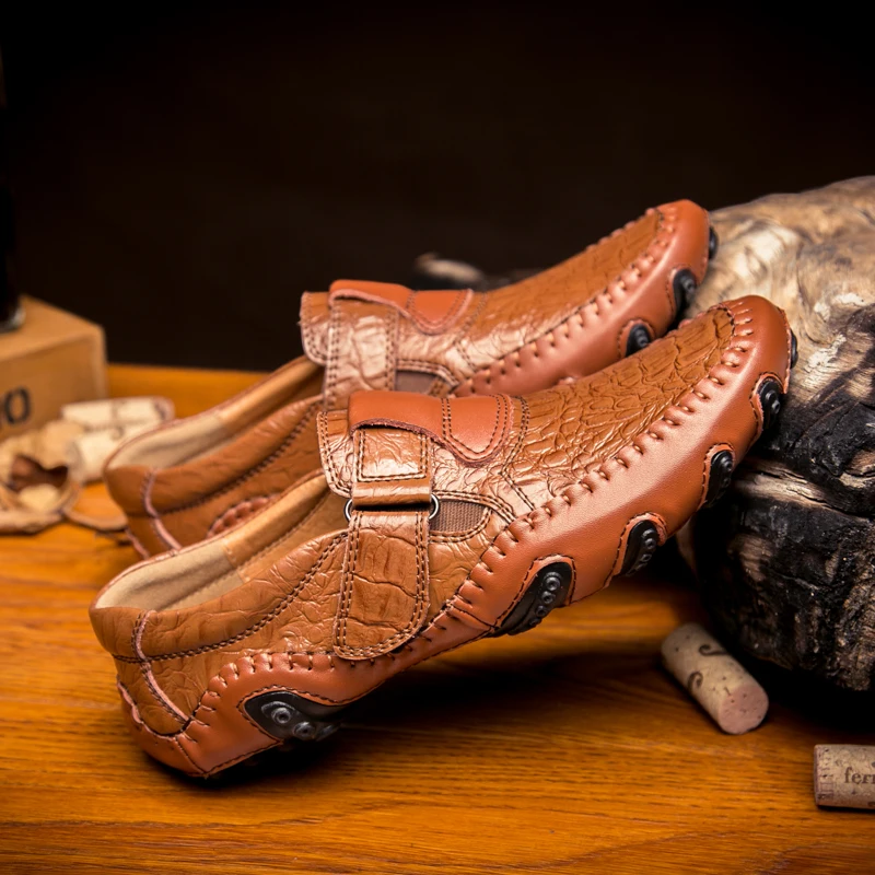 

Мужские классические туфли из натуральной воловьей кожи, эксклюзивные деловые мокасины ручной работы для вождения, 2023