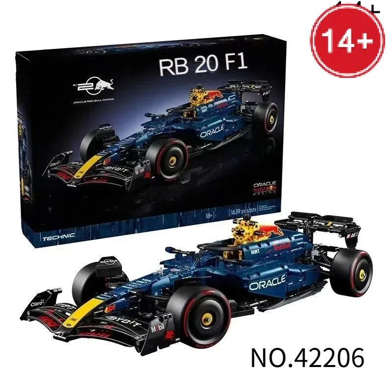 

1639pcs Technical Racing F1 Series Speed Champions 42206 Supercar Building Block Adult Car Kit For Birthday Gifts