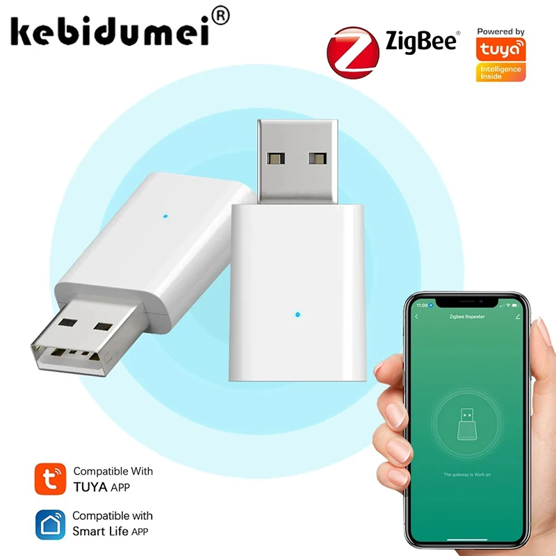 

Ретранслятор сигнала Tuya ZigBee USB Plug and Play, шлюз, концентратор, усилитель сигнала, помощник для умного дома, работает с приложением Smartlife