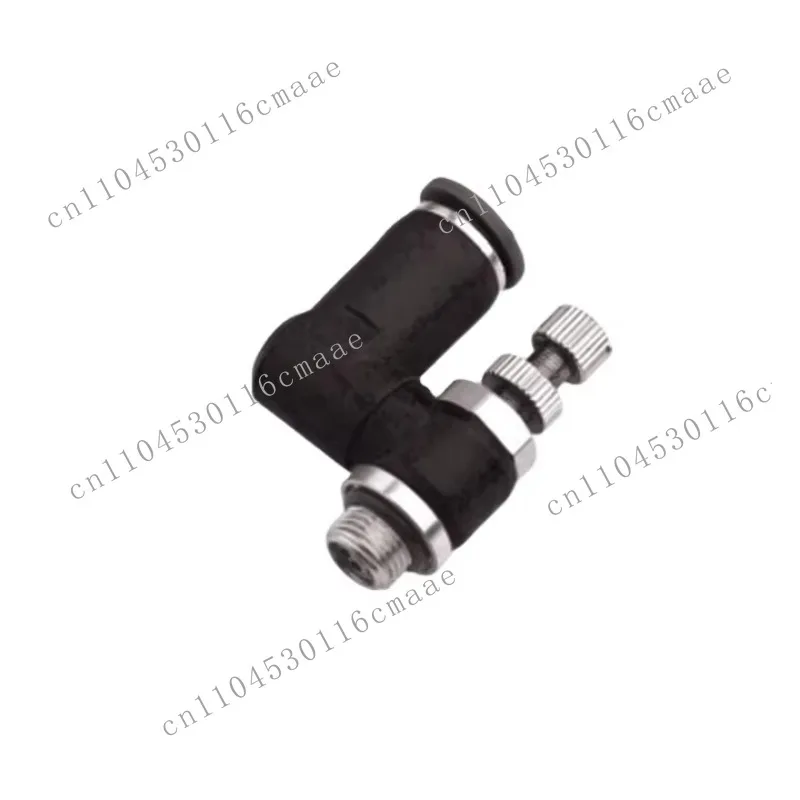 Cylinder Throttle G Threaded 1/8 1/4 3/8 1/2 Inch 10mm 12mm Pneumatic Fittings, O-Ring SL with Hose Solenoid Valve