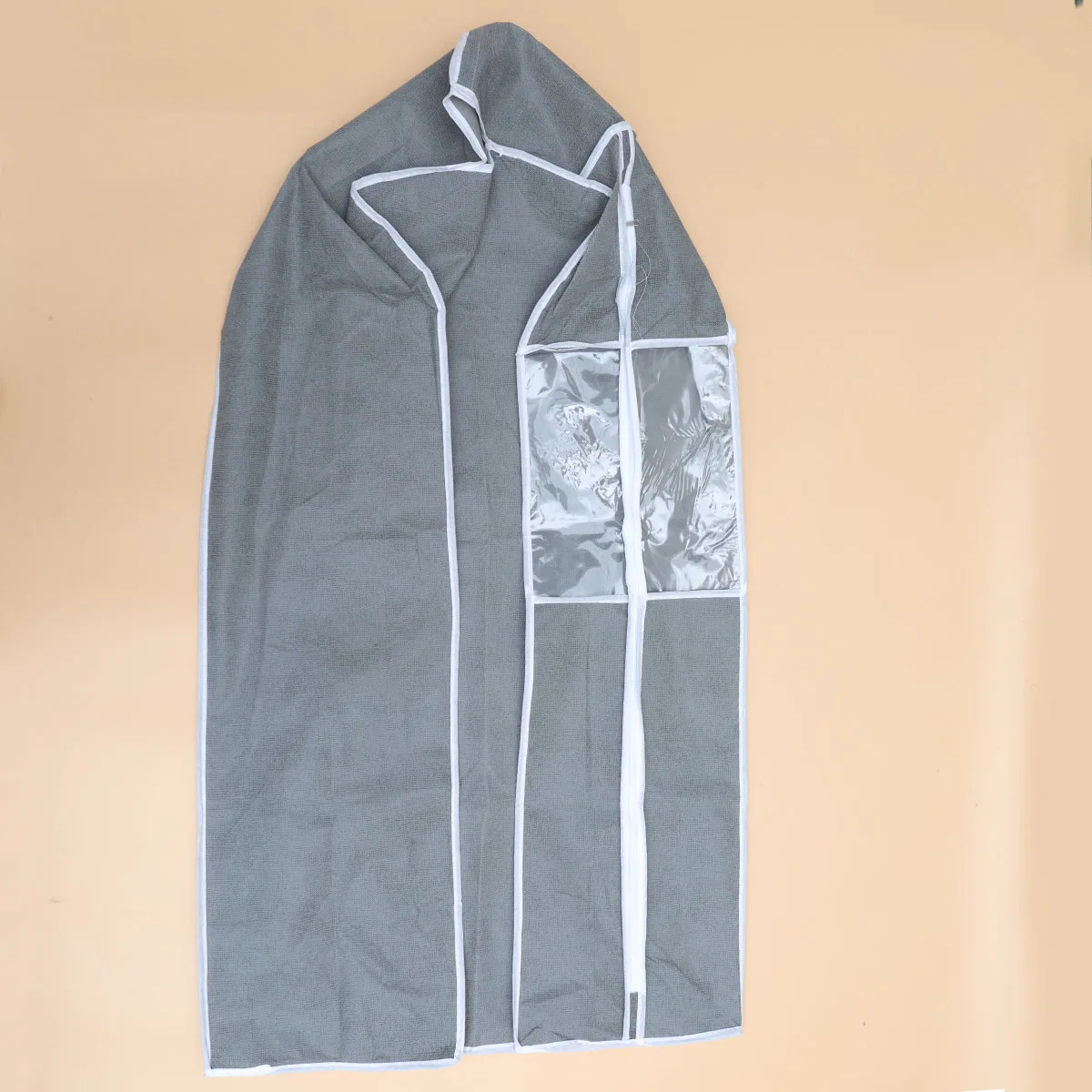

Clothes Dust Covers Heavy Duty For Closet Balcony Hotel Use Hanging Garment Protectors Water Mildew Resistant Grey