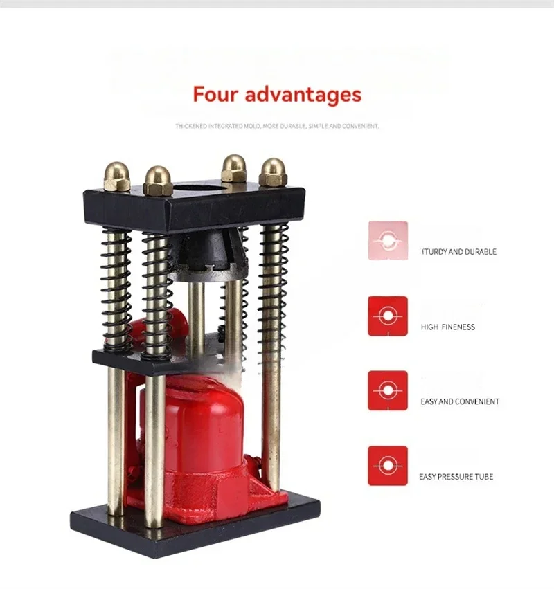 D-Type Hand Plastic Hose Crimper 8-Tooth Hydraulic Clamp High Pressure Tube Crimping Machine for 12-20mm Tubes