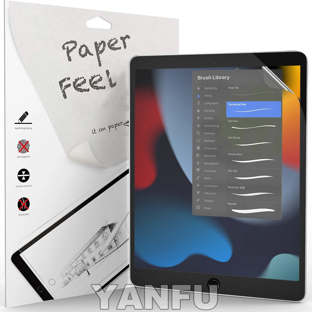 Paperfeel Like Film For ipad 9th Generation 8 7 6  Screen Protector For ipad Air 5 4 10th Pro 11 10.5 9.7 Mini 4 5 6 No Glass