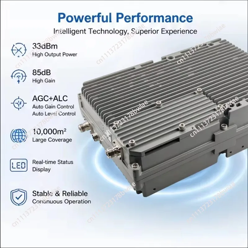 High Power Mobile Phone Signal Booster 1W 30dBm 2G 3G 4G 5G Network Booster Mobile Repeater
