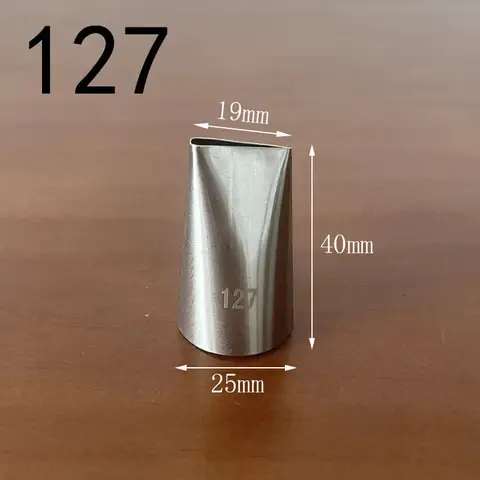 #127 Cream Piping Nozzle Decorating Icing Tip For Creating Tulip Rose Petal Shape Baking &Pastry Tools Bakeware
