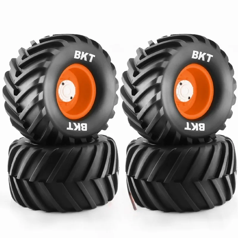 RCカー 4個 133mm 1/10 モンスタートラック バギータイヤ ビッグホイール 12mm 六角  Trx4 HIMOTO HSP HPI タミヤ 京商 アップグレードパーツ