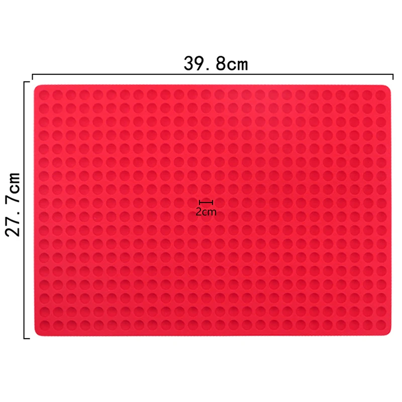 Molde de silicona para Chocolate con 468 agujeros, molde reutilizable para golosinas para mascotas, estera de parrilla de silicona, herramientas de cocina para hornear, 1 ud.