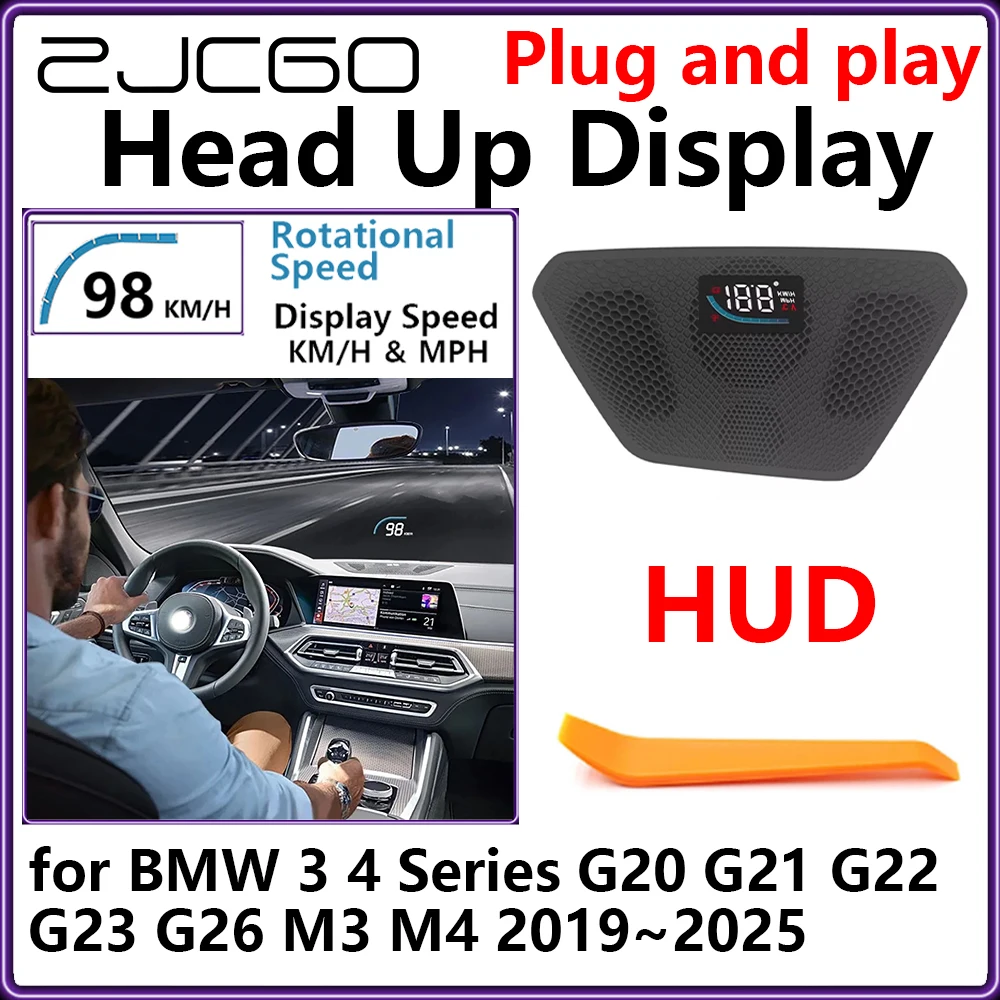 HUD Head Up Display Car Projector Plug and Play Display Rotational Speed for for BMW 3 4 Series G20 G21 G22 G23 G26 M3 M4