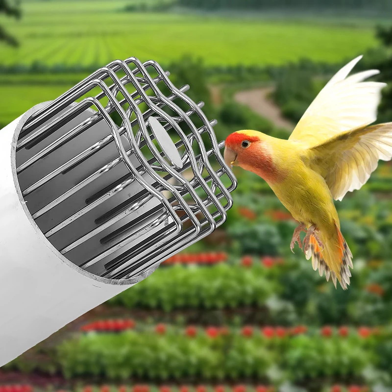 1Pc Stainless Steel Drainage Cover Roof Floor Drain Downpipe Strainer Anti-blocking Gutter Guard Leaf Debris Trap Rain Pipe Cap