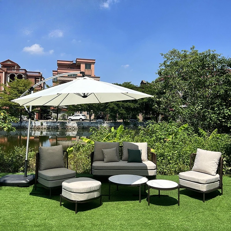 

Outdoor rattan leisure creative three-five-piece sofa combination outdoor courtyard garden single chair small coffee table