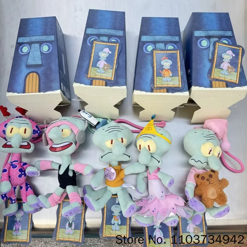 Original Squidward One Day Series Blind Box Mystery Box Cartoon-Plüschtier Desktop-Ornament Trendige Dekoration Geburtstagsgeschenk für Erwachsene