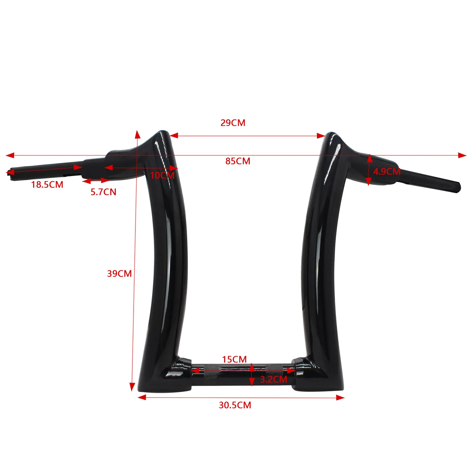 Mixed Wholesale - Black 25mm Motorcycle Handle bar 14'' Rise 2