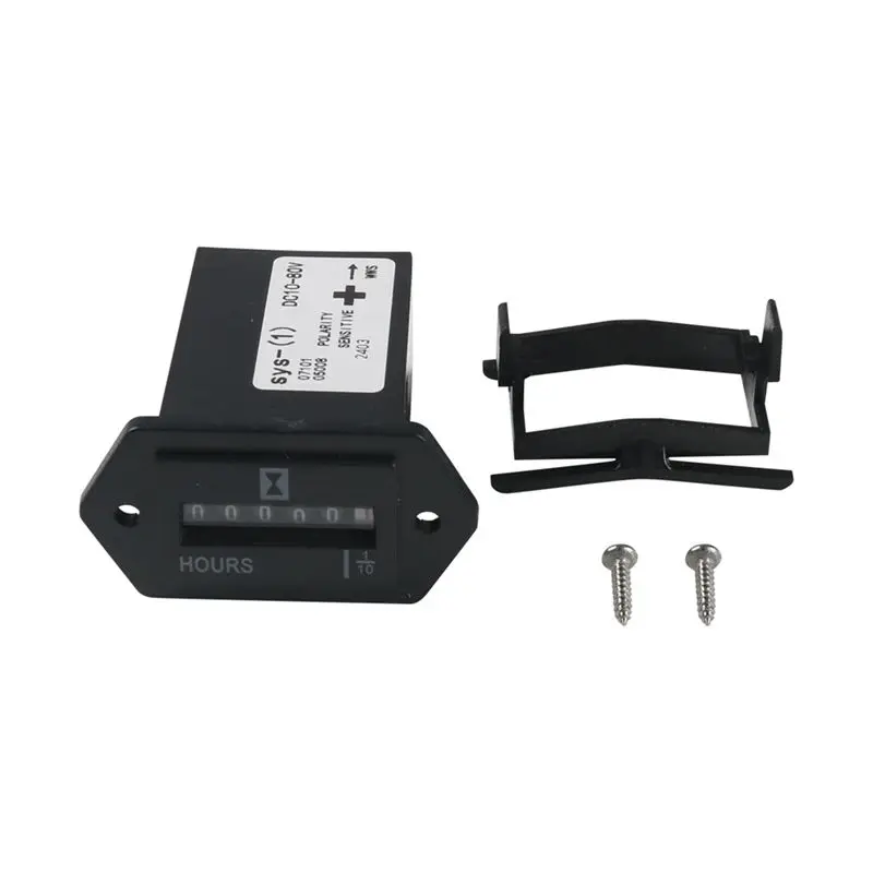 A67K-10-80V Mechanical Hour Meter - Hourmeter For Engine Generator Boat Motorcross Motor Truck Tractor