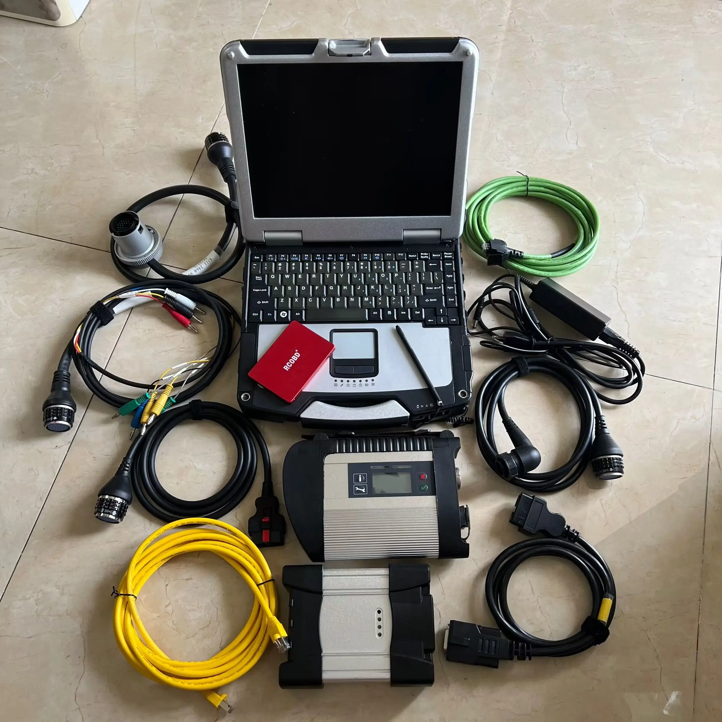 MB Star C4 ICOM next 2in1 Diagnostic Code Scanner Multiplexer with Cables for BMW Mers Vehicles Laptop I5 CF31 Support Windows10