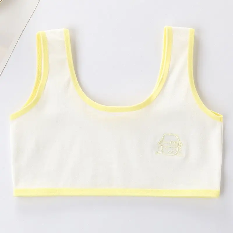 10PC Girls Training Bra Teenage Kids Soft Breathable Cotton Underwear Tops Clothing 8-14Years