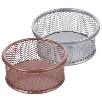 2 sztuki siatkowe uchwyty na spinacze do biurka, które można układać w stosy, praktyczne i trwałe organizator biurowy