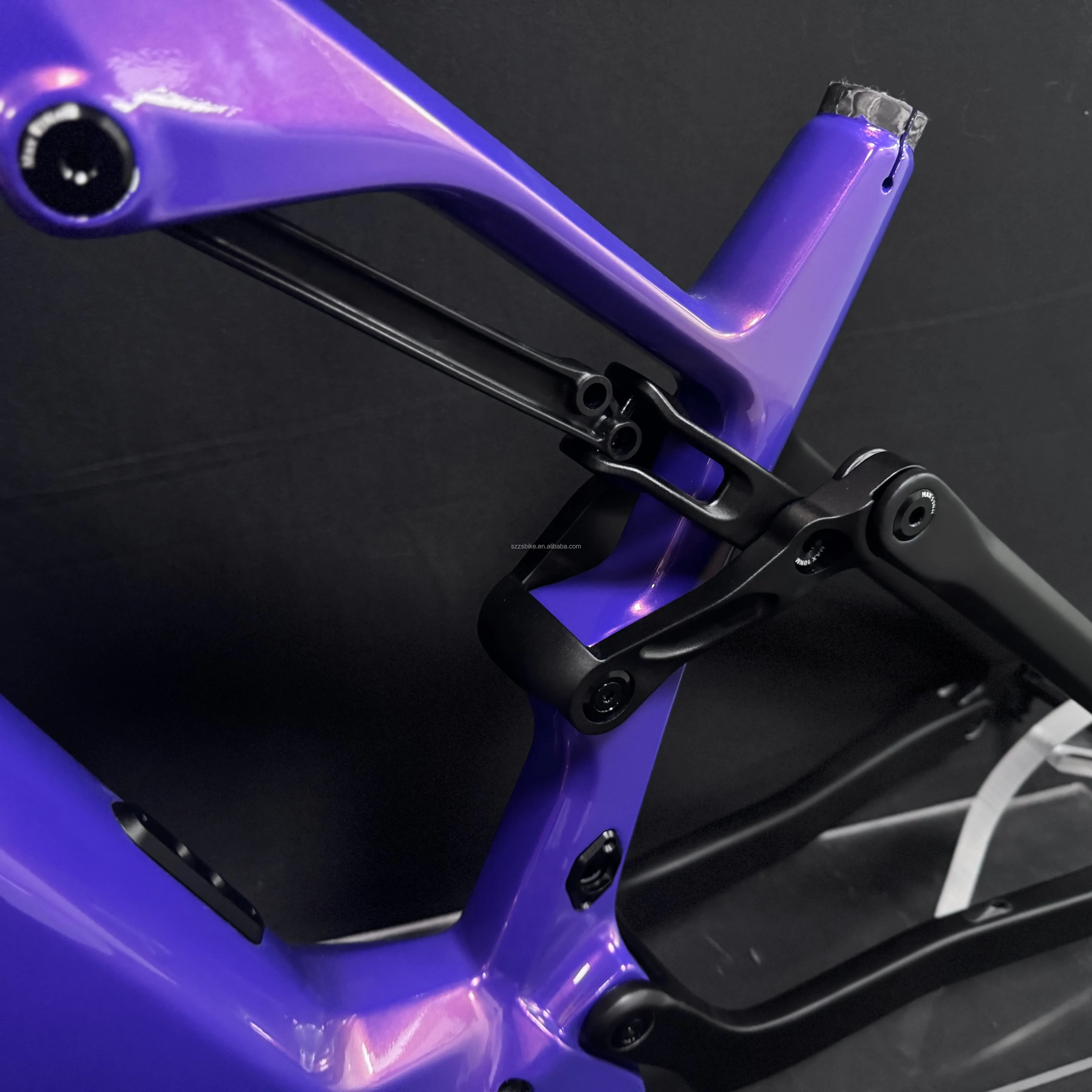 2025 تصميم جديد إطار تعليق كامل من ألياف الكربون إطار الدراجة الإلكترونية لمحرك بافانغ M560/510 48 فولت 835WH #4