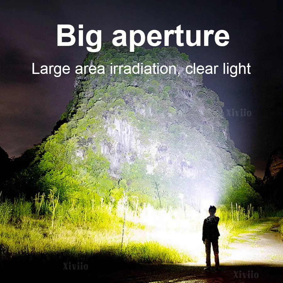 5 LED Most Powerful Headlamp Rechargeable Lamp Fishing Lantern Waterproof Super Bright Headlight Camping Hunting Head Flashlight